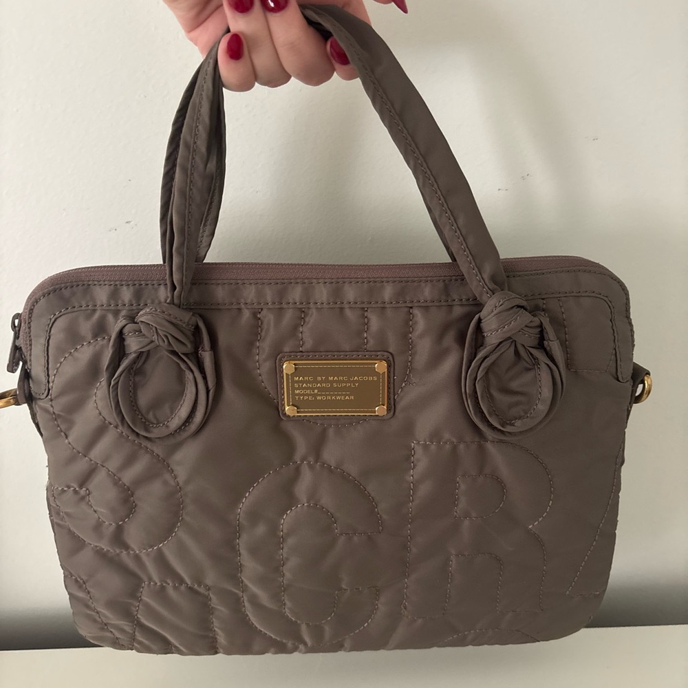 Marc Jacobs Taupe Quilted Bag